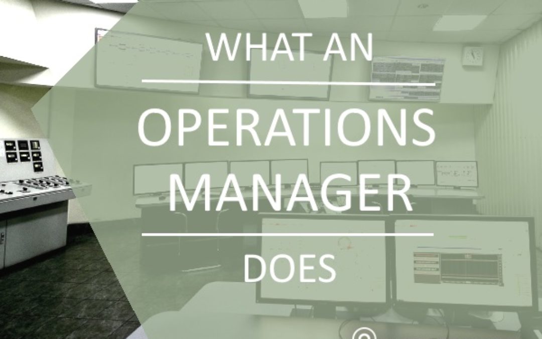 What an Operations Manager Does